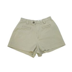 Gap Women 2 Khaki High-Rise Pleated Shorts